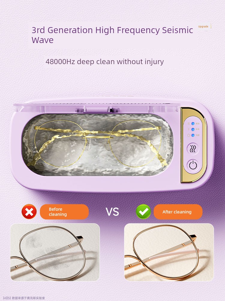 Ox Ultrasonic Cleaning Machine For Home Glasses Washing Jewelry Glasses Case Watch Tooth Socket Automatic Cleaning Appliance