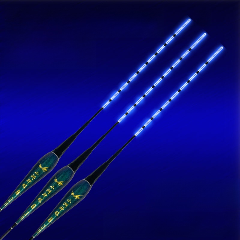 All Blue Tail Bite Hook Color Changing Crucian Carp Luminous Float