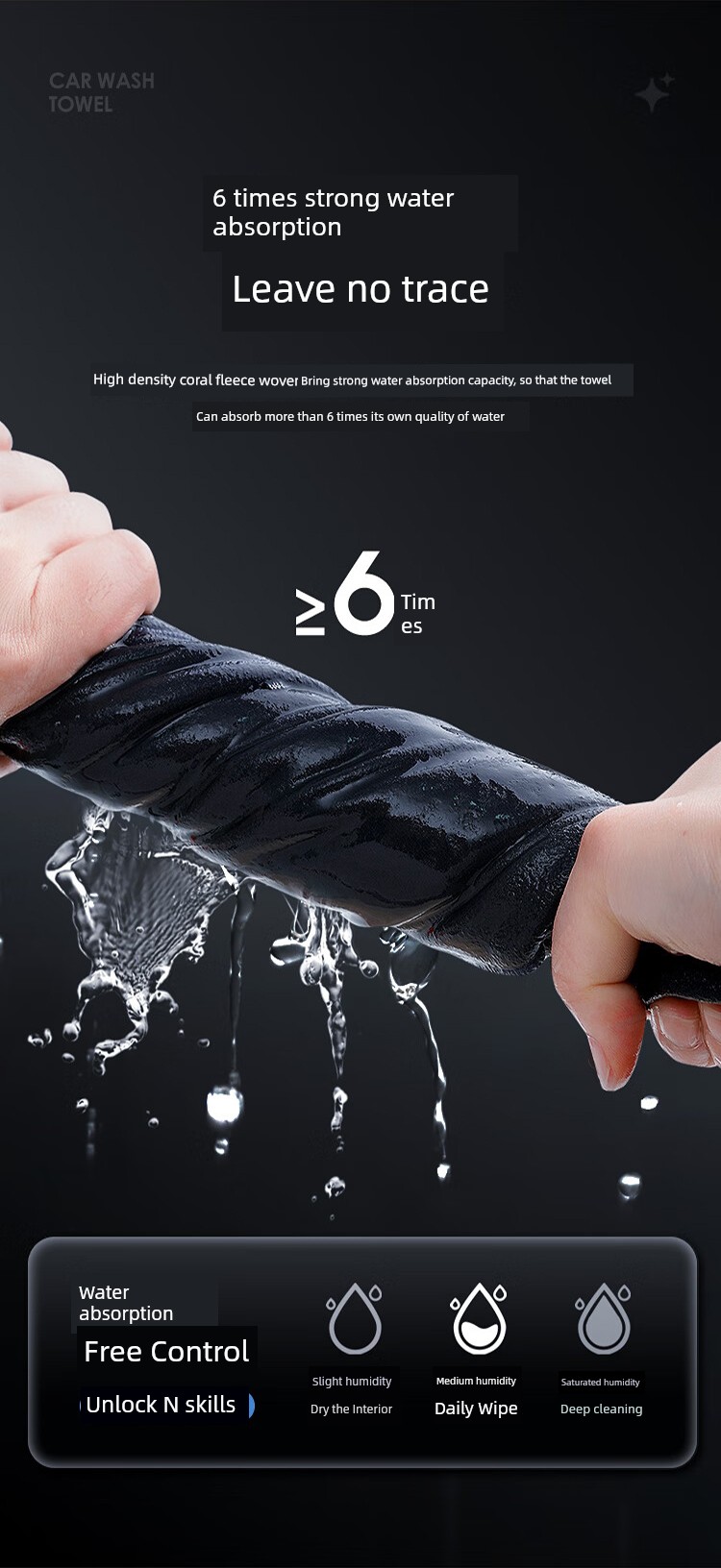 Thick Deerskin Car Wash Towel - Ultra Absorbent