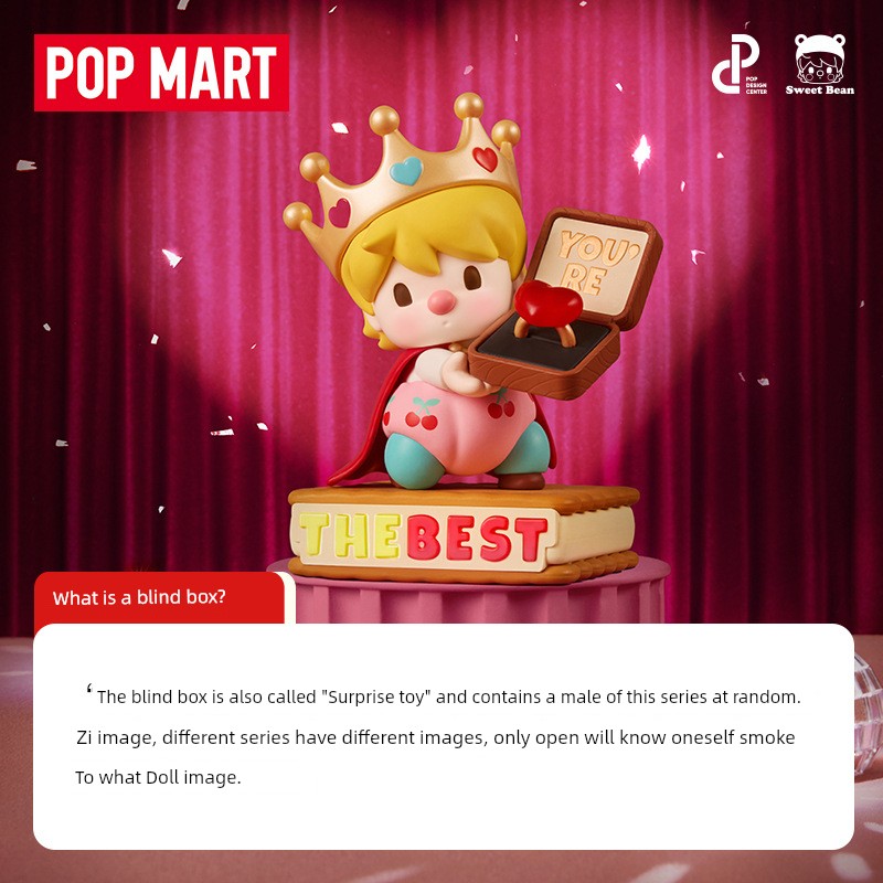 PopMart Pop Mart Small Sugar Snap Peas Caring Language Series Hand-Made Blind Box Valentine's Day Gift Decoration