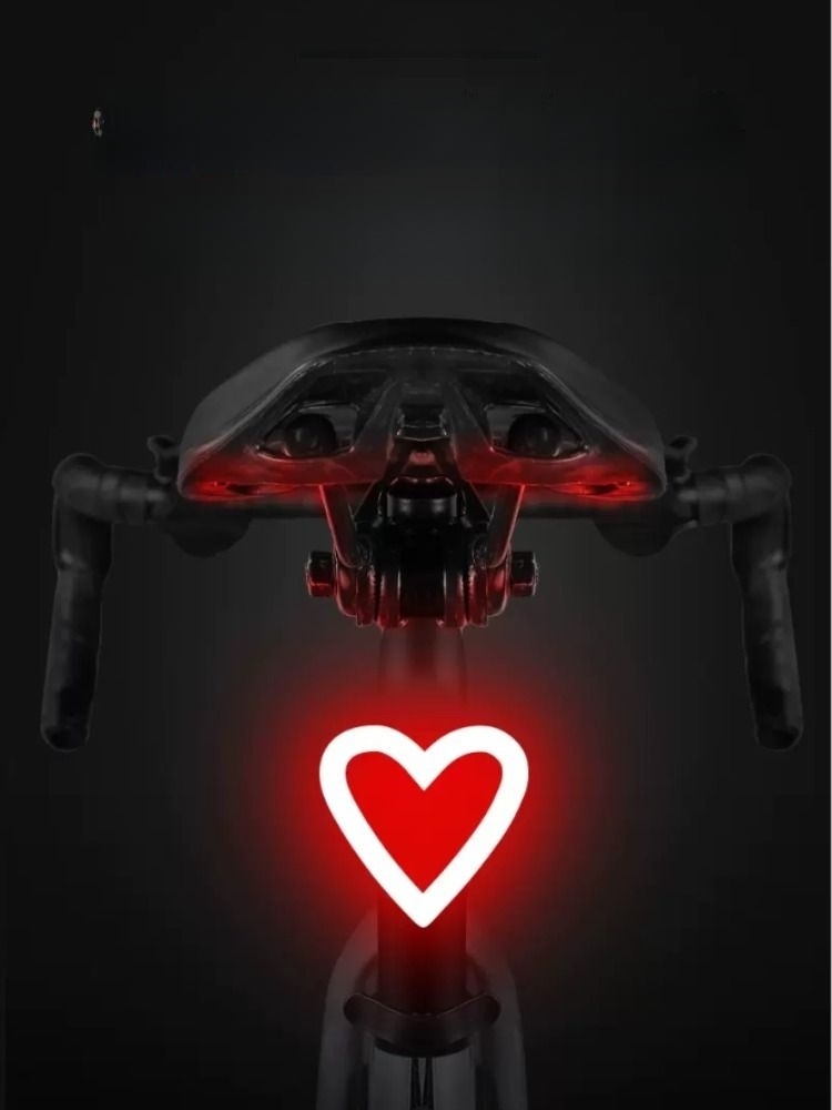 Kids Heart Warning Bicycle Taillight