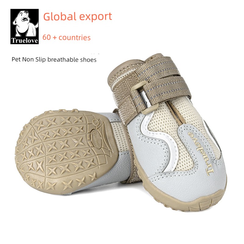 Truelove Dog Shoes Small Size Dogs Walking Dog Shoes Pet Feet Teddy Bichon Frise Booties Anti-Dirty and Breathable