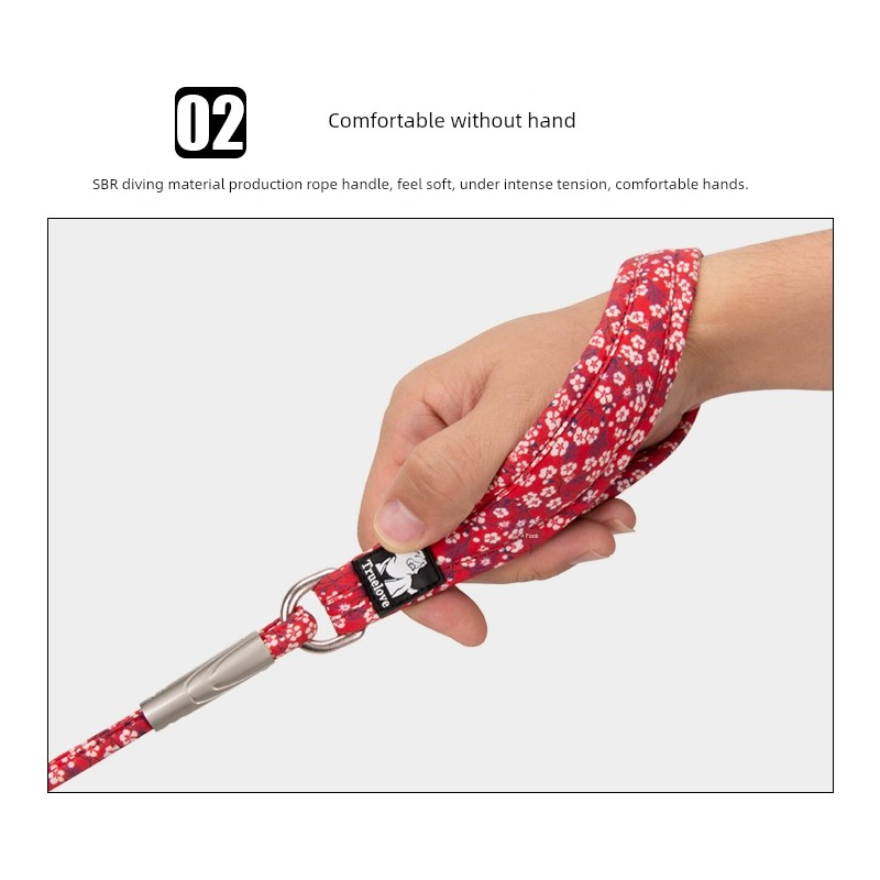 Truelove Dog Hand Holding Rope Chain Dog Leash P Chain Pet Supplies Anti Breaking Loose Small, Medium and Large Dogs Golden Retriever