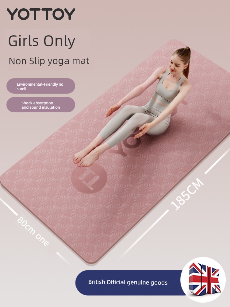 Girls' Widen and Thicken Soundproof and Shock-Absorbing Dormitory Yoga Mat