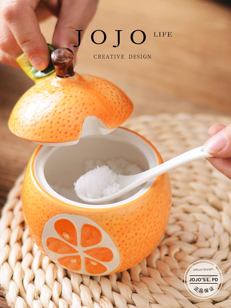 Jojo's L. Pd. Mr. Grocery. Seasoning Jar Japanese Ceramic Kitchen Supplies Spice Jar | Floating Dream