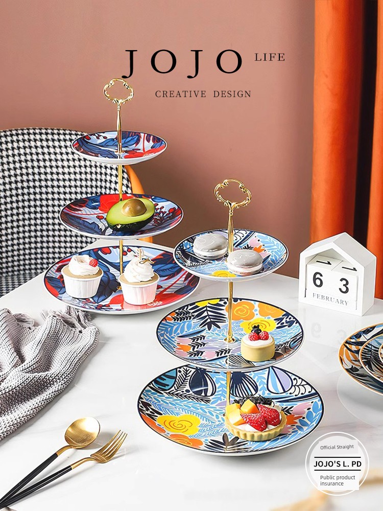 Jojo's L. Pd. Hope. Fruit Plate European Entry Lux Ceramic Creative Living Room Household Tray | Panzi