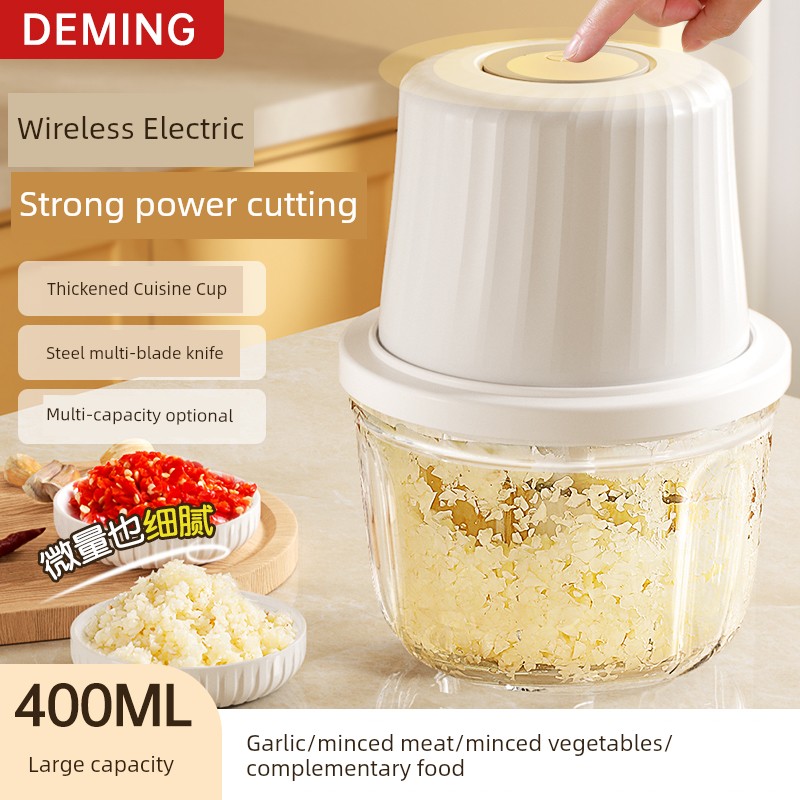 Garlic Grinder Electric Mashed Garlic Crushing Garlics Garlic Press For Home Minced Garlic Chopped Garlic Garlic Cutter Machine Cut Garlic Paper Shredder