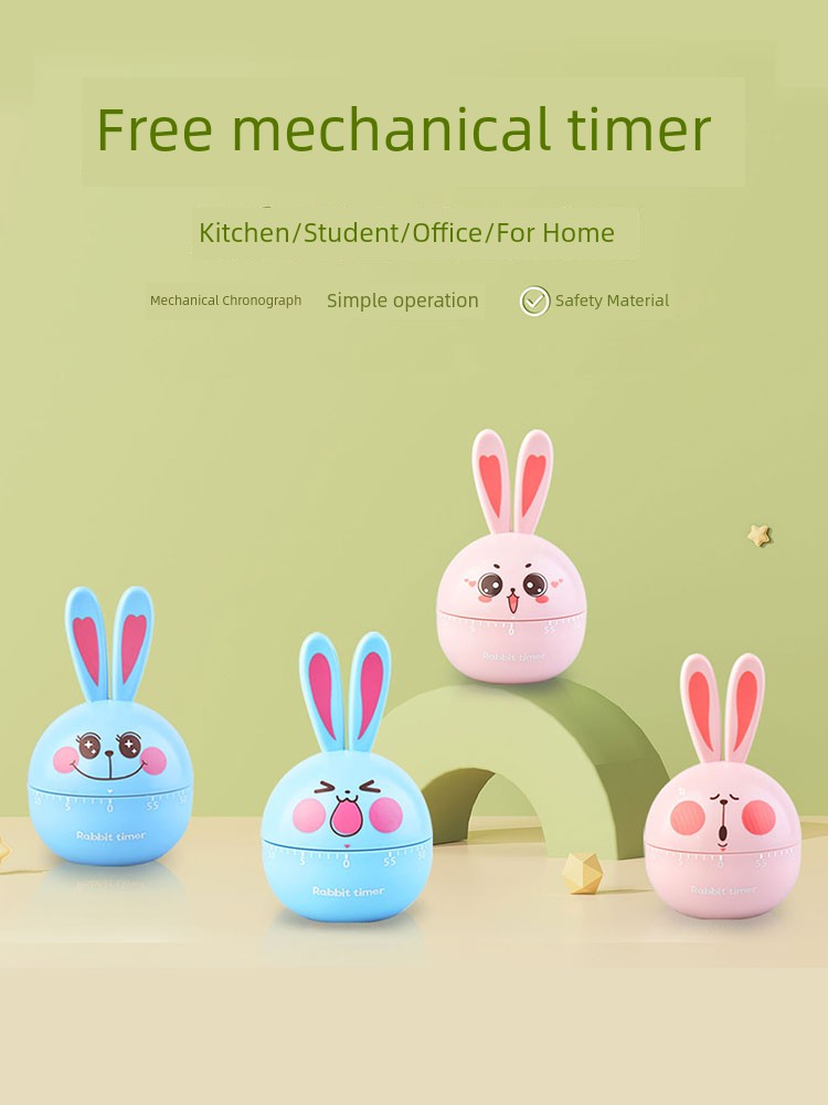 Timer Timer Cute Rabbit Learning Student Kids Dedicated Time Management Self-Discipline Kitchen Reminder