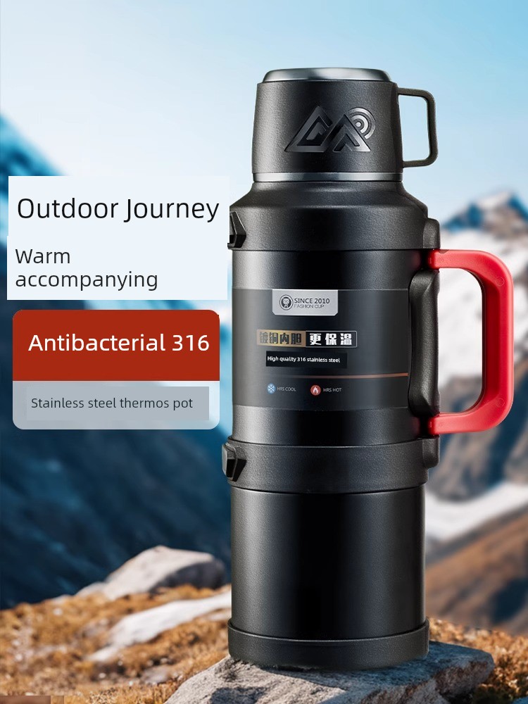 Vacuum Cup Large Capacity 5000 Thermal Insulation Kettle 2023 New Arrival Men Genuine Goods Warm-Keeping Water Cup Thermal Pot for Going out
