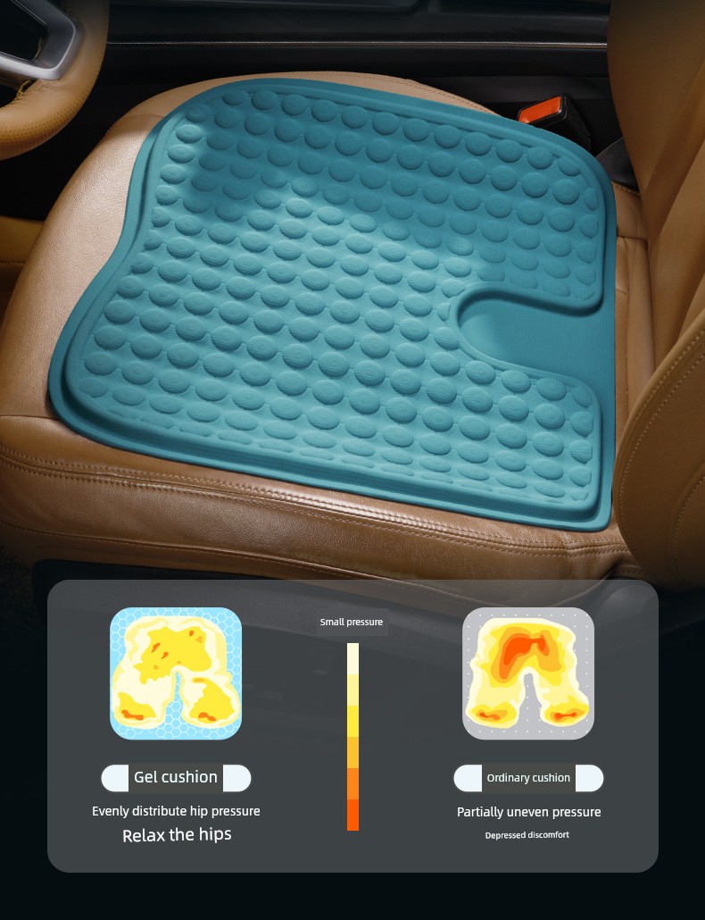 Premium Cooling Gel Car Seat Cushion Pad