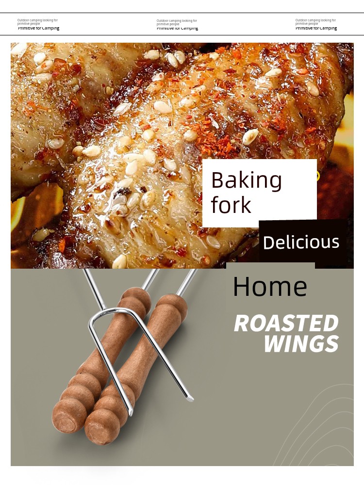 Primitive Man Lamb Skewers with Wooden Handle Food Grade BBQ Stick