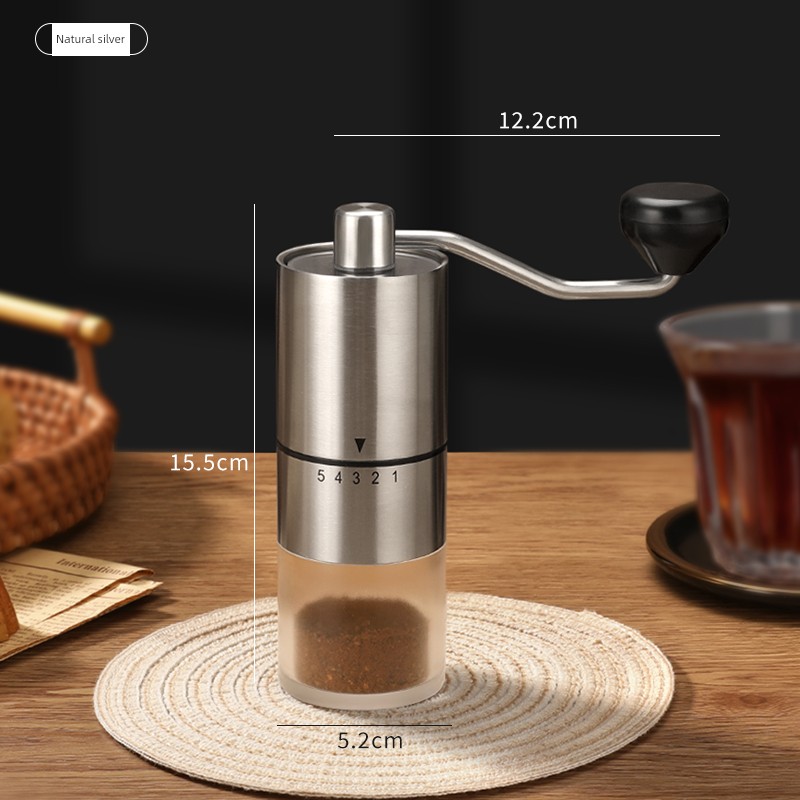 مطحنة يدوية منغديو لحبوب القهوة جهاز طحن يدوي آلة...