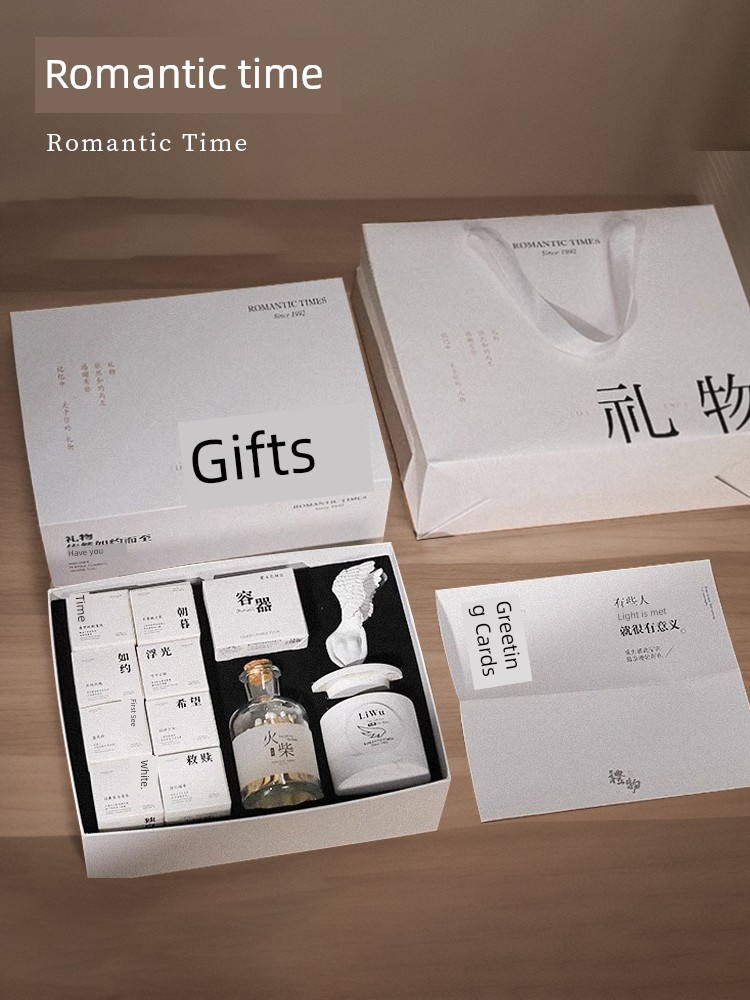 Xiangli Tibetan Poetry Aromatherapy Candle Girl Goddess Atmosphere Gift Niche Style Classy Hand Gift Birthday Wedding Gift Box