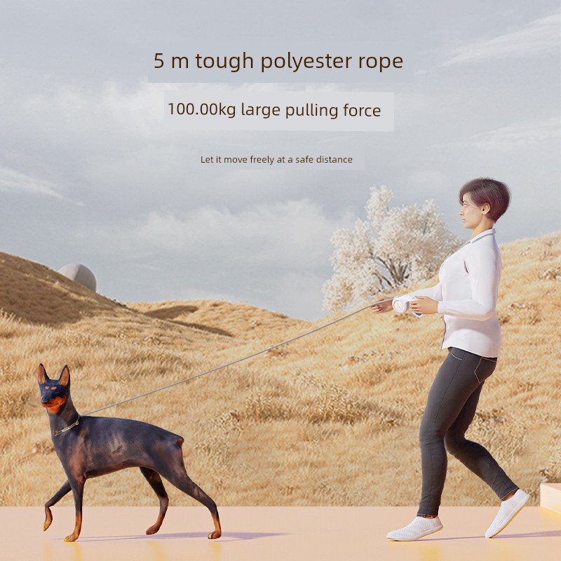 Dog Hand Holding Rope Dog Leash Dog Leash Dog Leash Automatic Retractable Small and Medium-Sized Dogs Pet Shiba Inu Puppy Corgi Dog Leash