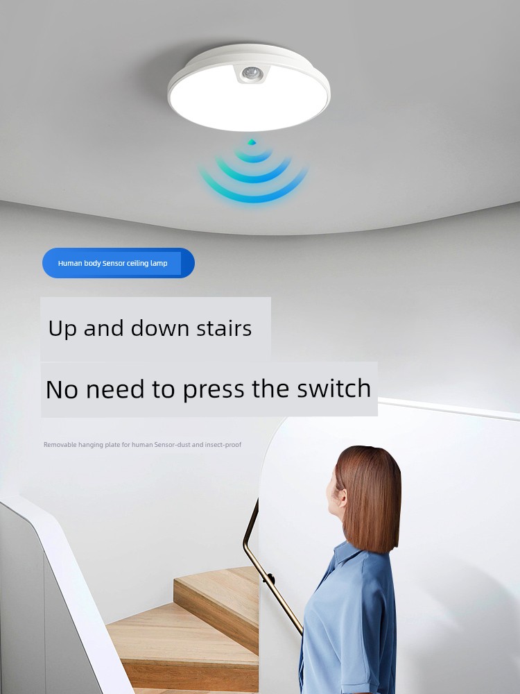 Staircase Induction Lamp Entry Door Ceiling Light Community Public Corridor Corridor Intelligent Automatic Human Body Infrared Home