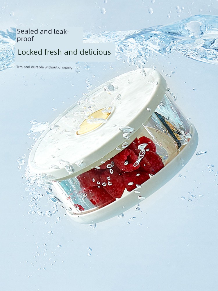 Modern Housewife Ultra-Light Lunch Box Microwave Oven Heating Borosilicate Glass Keep Food Fresh Seal Bento Box with Lid with Food Container