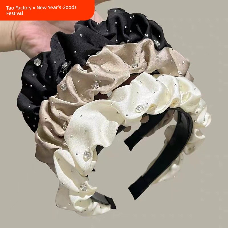 Starry Sky High Skull Top Ruched Retro Instafamous Hairband