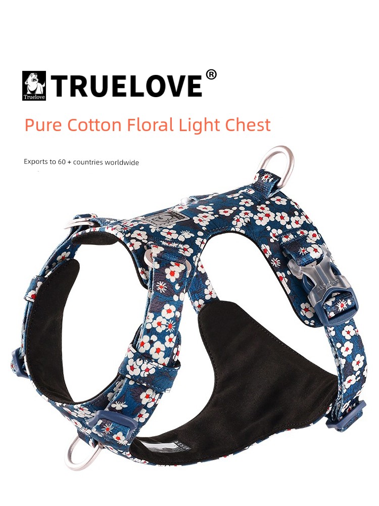 Truelove Dog Hand Holding Rope Dog Walking Chain Vest Chest Strap Supplies Anti Breaking Loose Small, Medium and Large Dogs