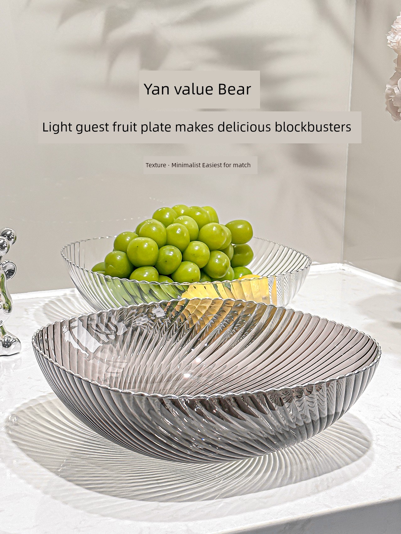 Accessible Luxury High-End Living Room Coffee Table For Home Snack and Fruit Plate