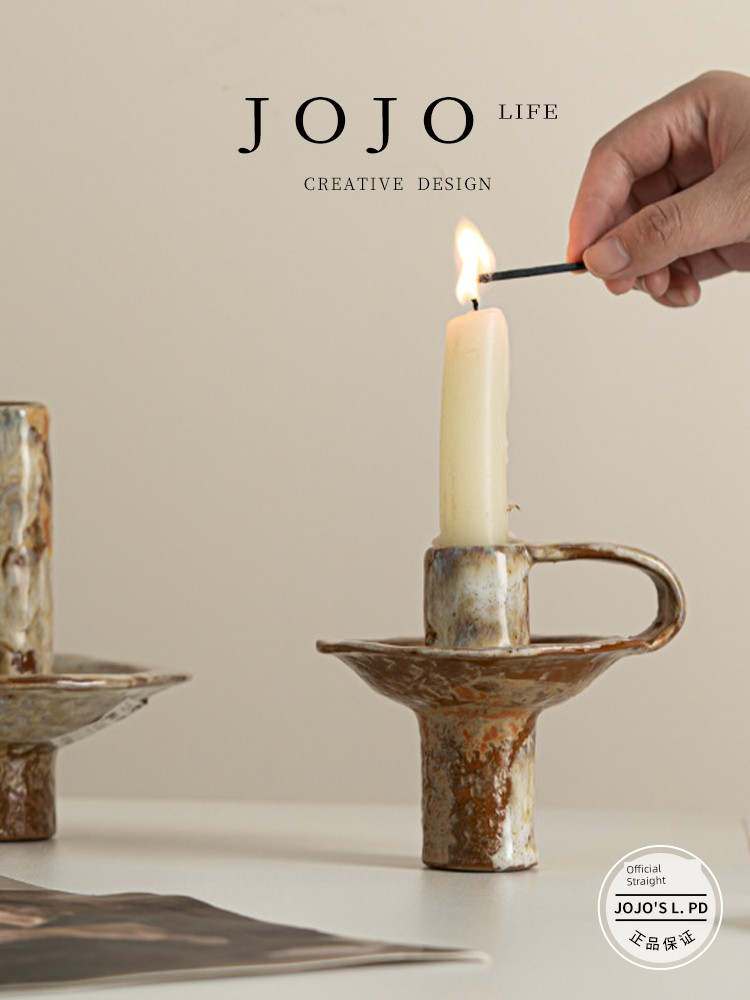 Jojo's L. Pd. Armor. Retro Ceramic Candlestick Aromatherapy Decoration Handmade Candle Ornaments | Our Armour