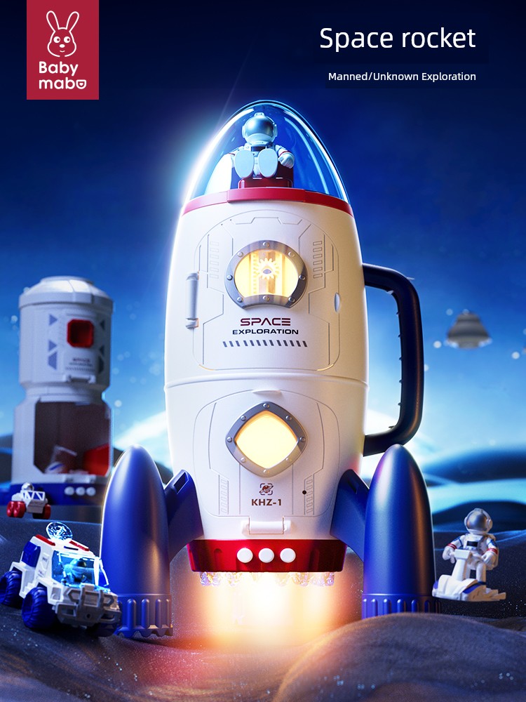 Kids Space Rocket Toys Aircraft Model Large Astronaut 4 Baby 1 1 3 Years Old 6 Boy 2 Birthday Gift 5