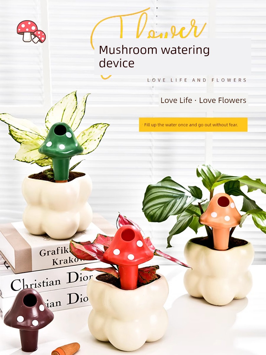 Mushroom Lazy Household Green Plant Pot Automatic Watering Device