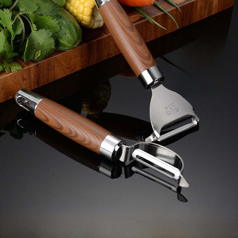 Rosewood Grain 304 Peeler Melon Planer Beam Knife For Home Stainless Steel Plane Potato Fruit Fabulous Peeling Gadget