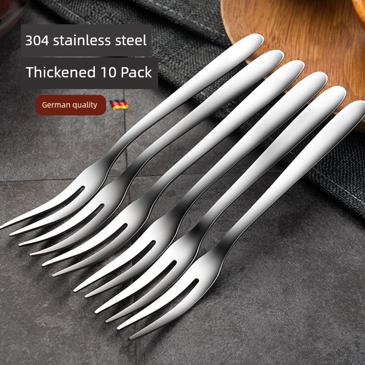 Fruit Fork Fork Suit 304 Stainless Steel Classy Kids Cute Ins Style Creative Moon Cake Dessert Fork Fruit Toothpick