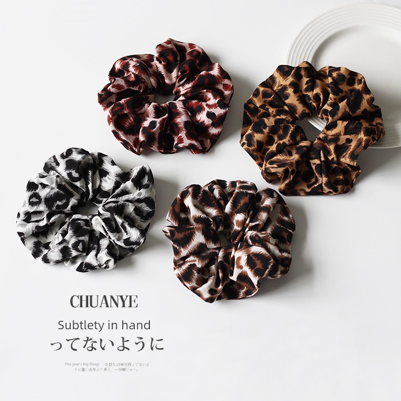 2024 Classy Leopard Print Hair Band Ties