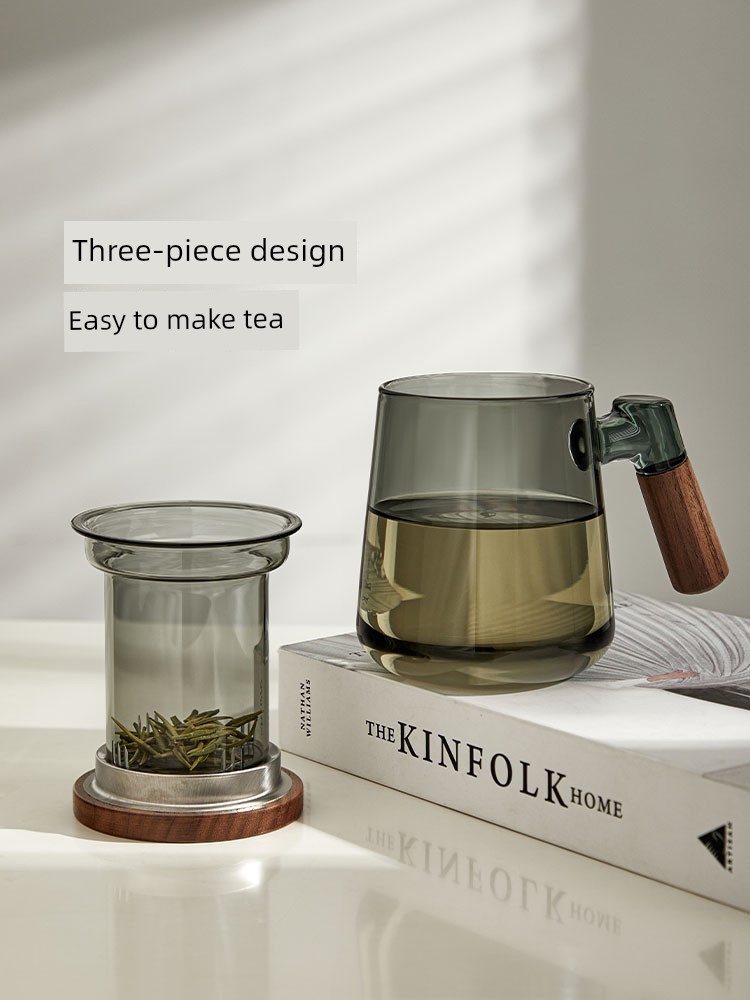 Fuguang Office Borosilicate with Handle Tea Cup