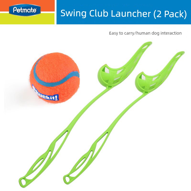 Big Sale Pet Dog Interactive Toy Ball Swing Club Double Rod Transmitter with Ball Tour Training Ball Tossing Rod Outdoor