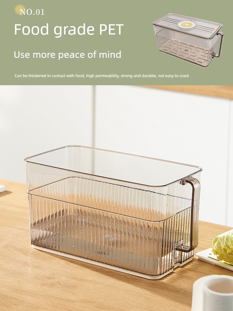 Jieanxi Caja de Almacenamiento para Refrigerador, Conservador de Grado Alimenticio, Organización de Verduras de Cocina, Fantástica Caja de Almacenamiento de Huevos Congelados