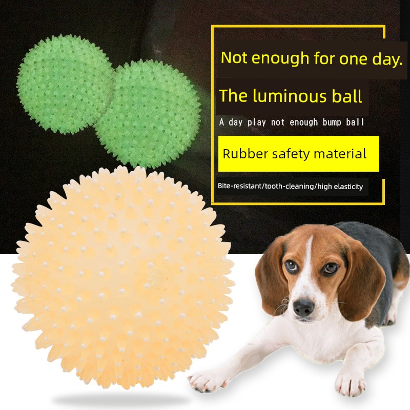 Pet the Toy Dog Dog Toy Golden Retriever Sound Toy Medium-Sized Dog Large Dog Tooth Cleaning Toy Luminous Ball Luminous Ball