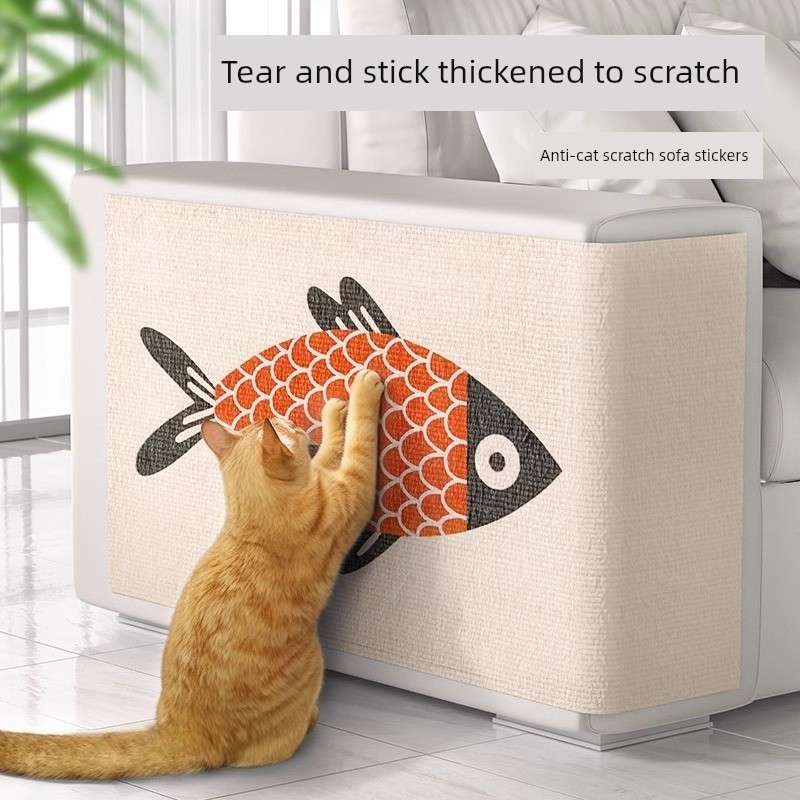 Cat Scratch Board Scratch-Resistant Abrasion Resistant Anti-Dandruff Cat Climbing Stickers Vertical Wall Multi-Functional Anti-Scratching Sofa Screen Protector