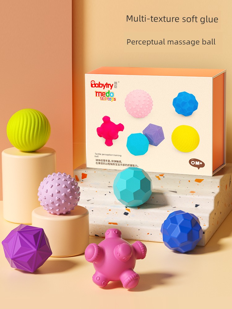 Baby Touch Ball Massage Tactile Perception Touch Hand Ball Baby Grip Training Ball Sensory Toy Biteable