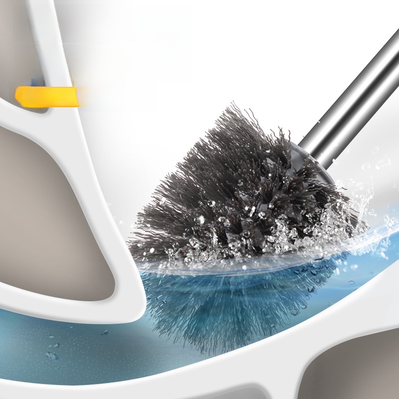 Home Ladle Wash the Toilet without Dead Corners and Place Cleaning Brush