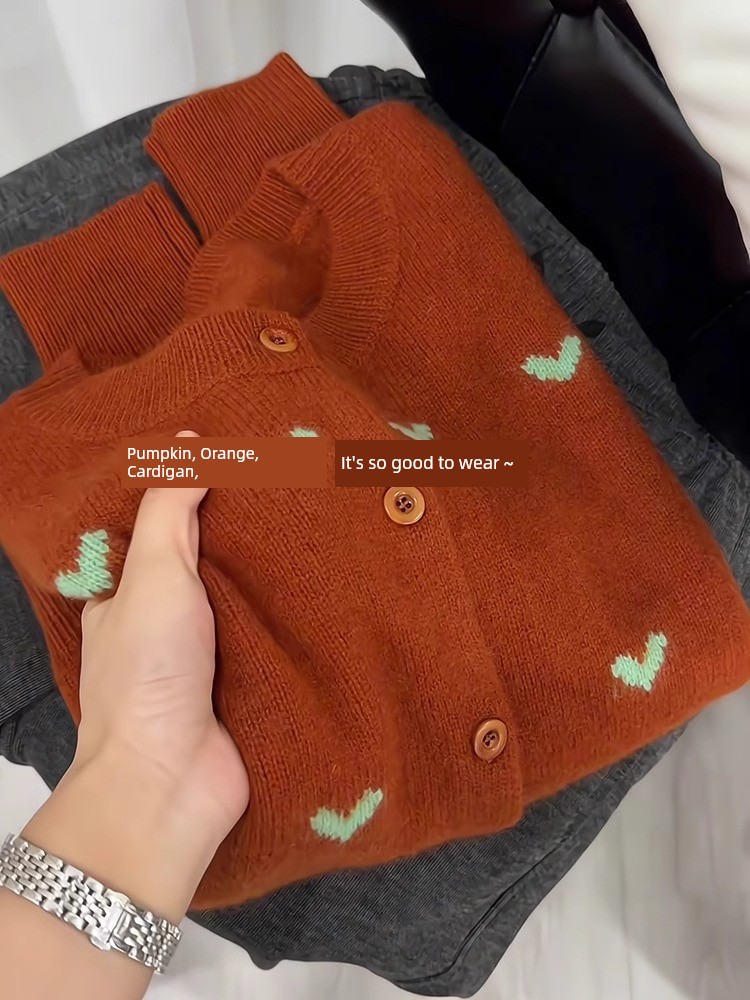 European Goods Heavy Weight 2025 Spring New Arrival Women's Clothing Fashion Simple Knitting Cardigan Fancy Wear Beautiful Tops Fashion