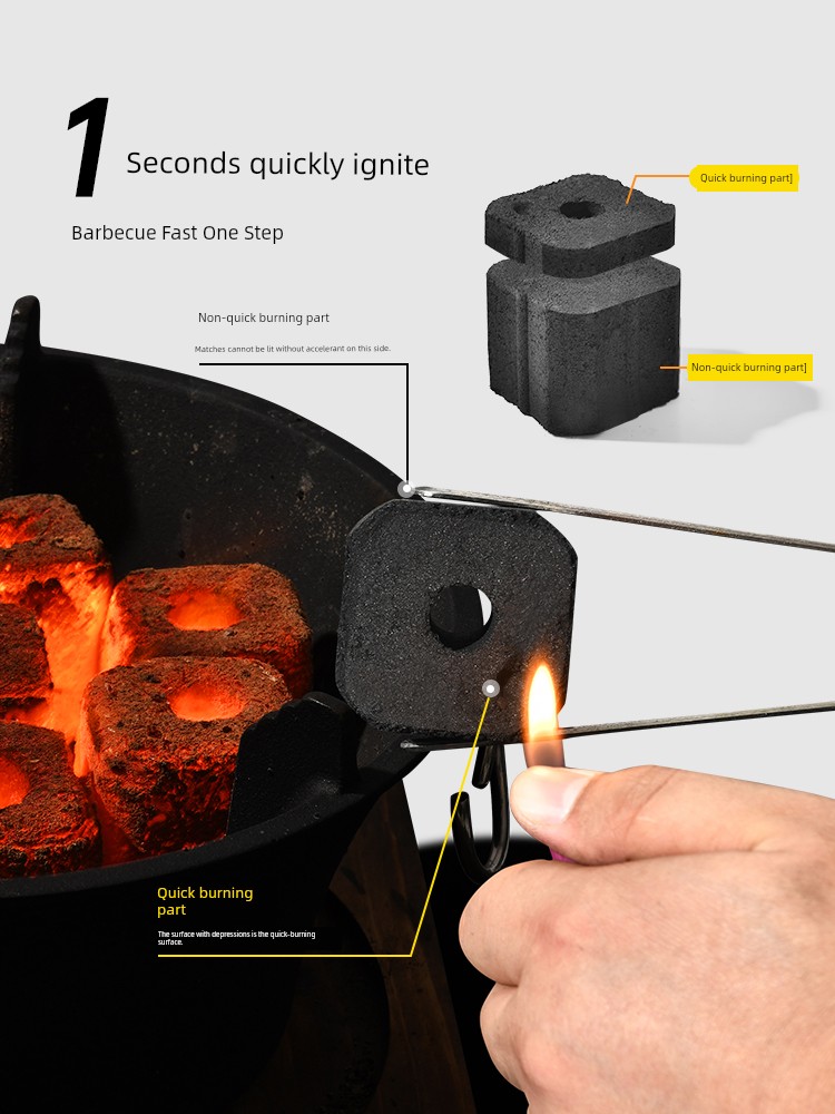 Primitive Man Charcoal Grill Stove Quick-Burning Special Machine Charcoal