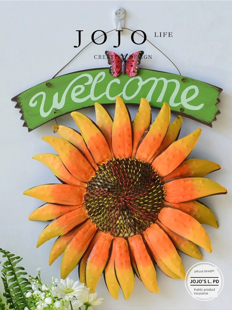 Jojo's L. Pd. Mr. Grocery. European Pastoral Style Wall Decorative Mural SUNFLOWER | Empty