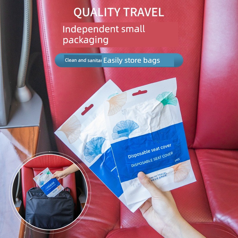 High-Speed Rail Disposable Seat Cover Dustproof Dirt-Proof Non-Woven Aircraft Train Cinema Protective Sleeve for Seats Independent Installation