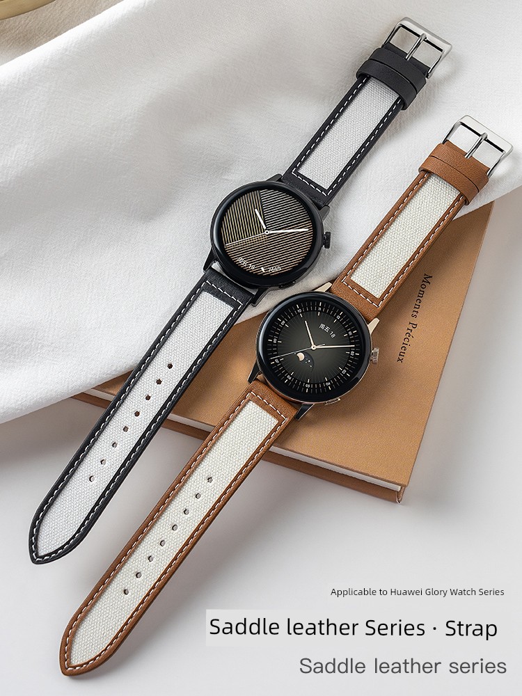 Suitable for Huawei GT3 Strap GT2 Watch Watch3 Sports Pro Fancy GT Smart Watch3 Women Watchgt Glory Magic2 Women's New New Arrival 2e Genuine Leather 20mm Women's GT1