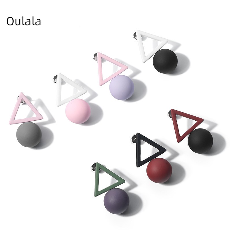 Olala Candy Women's Short Hair Ins Internet Influencer Earrings