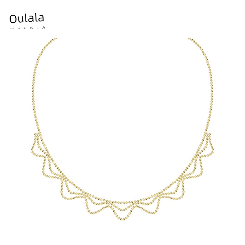 Оригинальная шариковая цепочка, женская, титановая сталь, простая, индивидуальная, кружевная