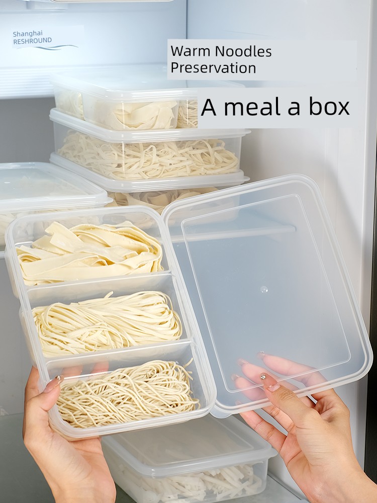 Wet Noodles Fresh Ramen Sealed Box Refrigerator Refrigerated Food Grade Crisper Pasta Storage Storage Box Noodle Box