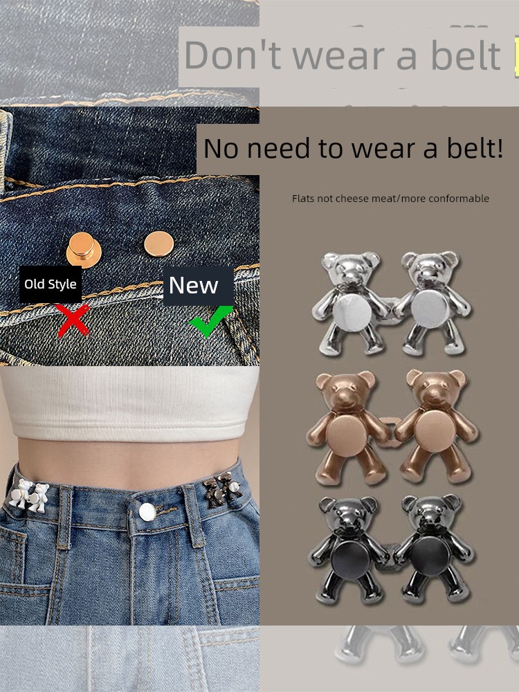 Denim Collection Belt Buckle 2024 New Arrival Best Selling Waist of Trousers Tightening Handy Gadget Pants Size Adjustable Buttons Accessories