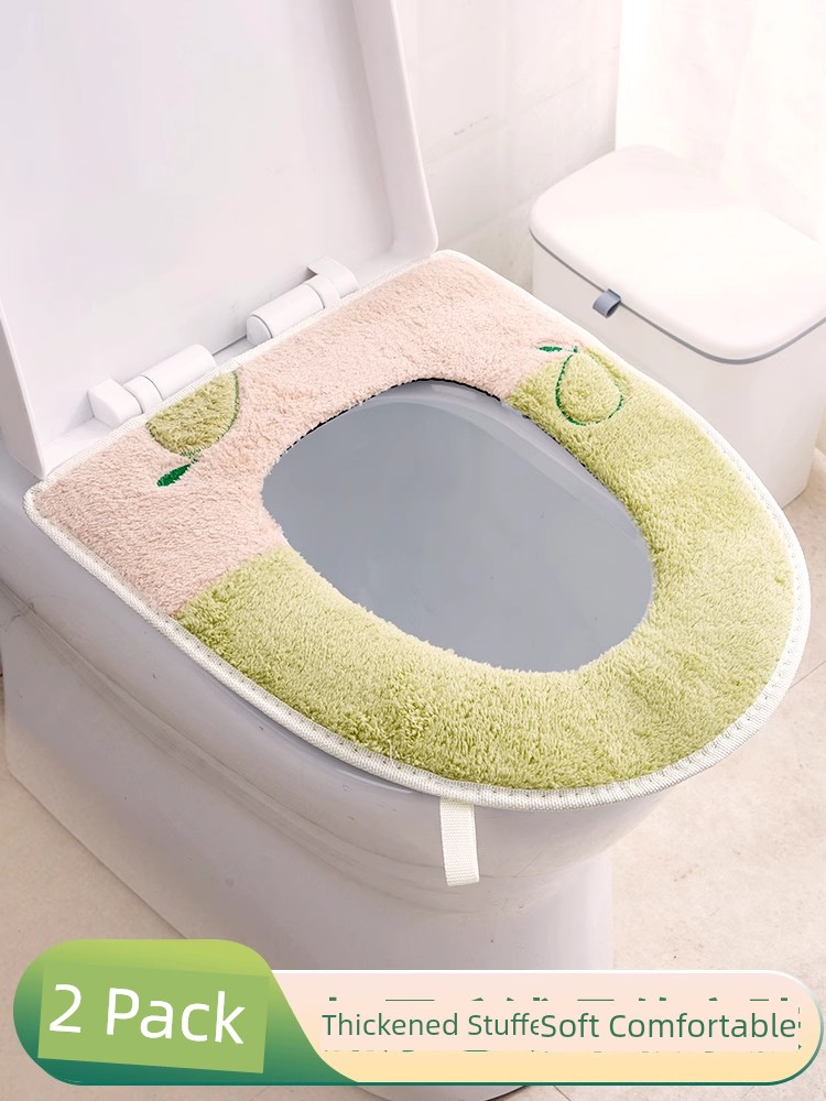 Winter Toilet Seat For Home Thickened All Year Round Universal Toilet Cover Velcro Fall and Winter Thick Closestool Cushion Toilet Washer