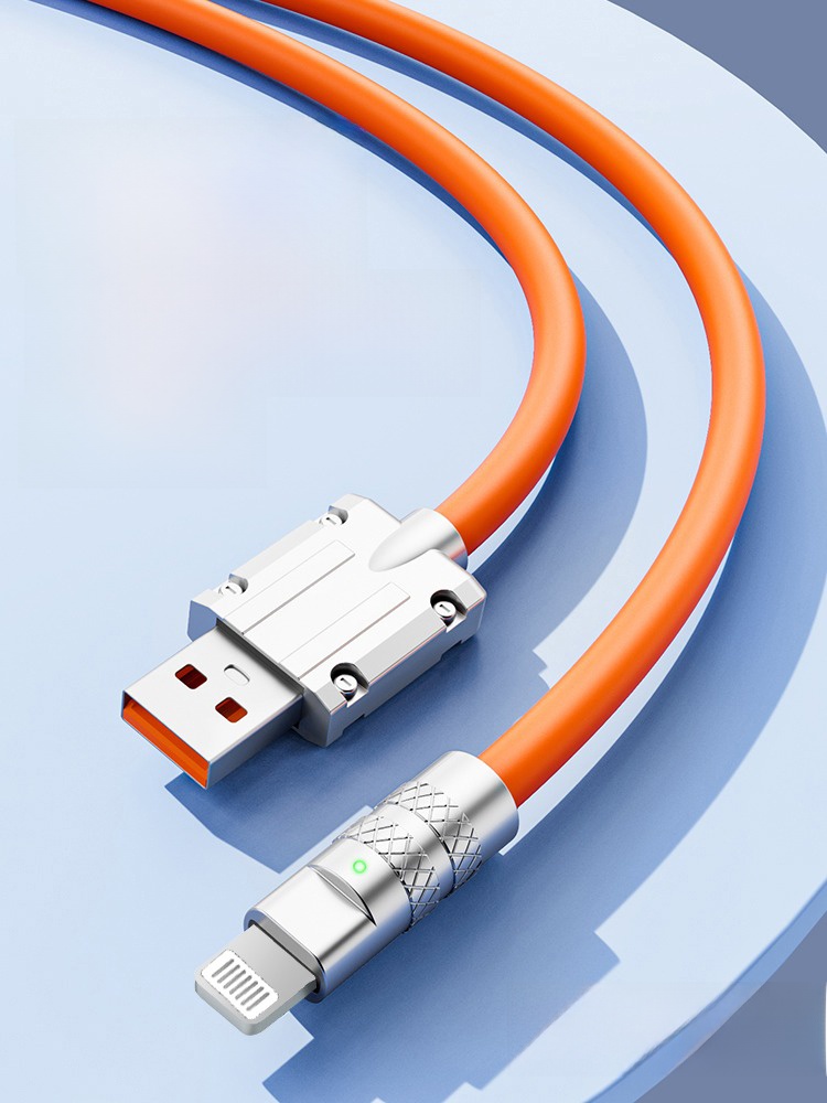 Suitable for Apple Iphone14 Data Cable 20W Fast Charging PD Head 11 Charging Max Single Head 6S Flash Charging Bold Zinc Alloy 12 Flash Charging 2 M 8plus Mobile Phone 13 Charger XR Charging Cable
