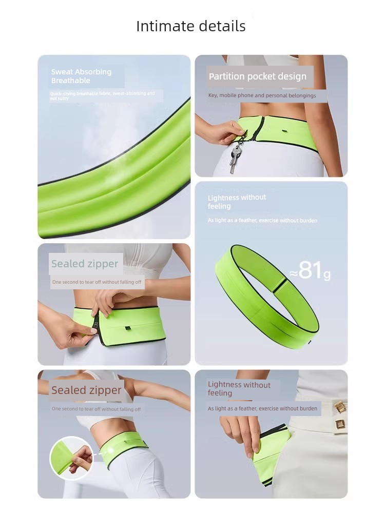 Running Sports Waist Bag Put Mobile Phone Bag Women's Special Equipment Men Handy Gadget Outdoor Waist Belt Cycling 2024 New Arrival