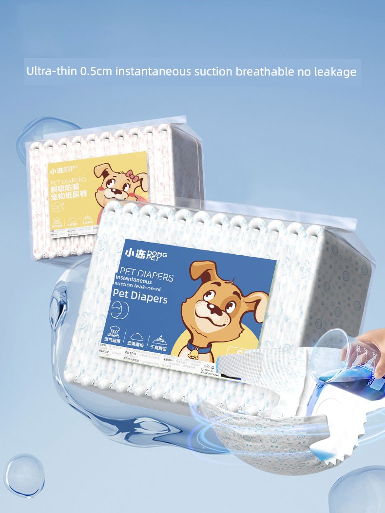 Hippie Dog Pet Physiological Diapers Teddy Baby Diapers Menstrual Female Dog Sanitary Pads Male Dog Special Sanitary Female