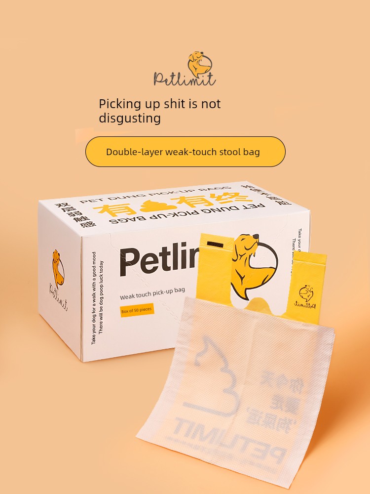 Pet Dog Walking Double Layer Thickened Poop Picking Bags
